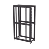 Gabinete Profesional para Telecomunicaciones de 45UR, 1200 mm Profundidad, Incluye 2 Organizadores Verticales de 45 Unidades de Rack, Se envía el Gabinete Armado.