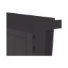 Gabinete Profesional para Telecomunicaciones de 45UR, 1200 mm Profundidad, Incluye 2 Organizadores Verticales de 45 Unidades de Rack, Se envía el Gabinete Armado.