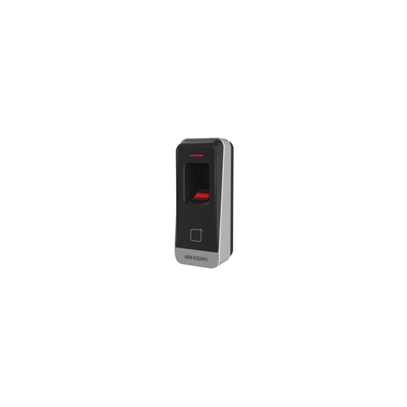 Lector esclavo PROX EM IP65 / Huella Digital / Lector de Tarjetas de Proximidad / RS-485 / Interior y Exterior / Requiere Panel de Control de Acceso DS-K2604,02,01