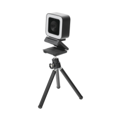 Cámara Web ALTA DENIFICIÓN (1080p) / Aro de Luz Interconstruido / Gran Angular / Micrófono Integrado / Conector USB de 2 mts / Fácil de Instalar / Reducción de Ruido Inteligente