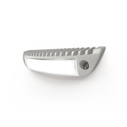 Luz de cortesía con bisel color blanco ideal para ambulancias y vehículos de rescate