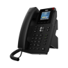 Teléfono IP empresarial para 4 líneas SIP con pantalla LCD de 2.4 pulgadas a color, Opus y conferencia de 6 participantes, PoE.