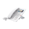 (H5W Color Blanco)Teléfono IP WiFi para Hotelería, profesional de gama alta con pantalla LCD de 3.5 pulgadas a color, 6 teclas programables para servicio rápido (Hotline) PoE