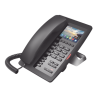 (H5W Color Negro)Teléfono IP WiFi para Hotelería, profesional de gama alta con pantalla LCD de 3.5 pulgadas a color, 6 teclas programables para servicio rápido (Hotline) PoE 