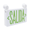 Letrero de Emergencia LED DUAL de SALIDA con Luz de Emergencia/Montaje Universal (pared, lateral o Techo)/Batería de Respaldo Incluida