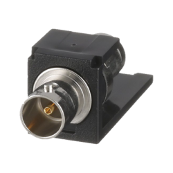 Módulo Acoplador Coaxial Tipo BNC, Mini-Com, de 75 Ohms, Color Negro