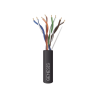 Bobina de Cable de 305 metros / UTP Cat6 PLENUM / Color Negro / UL, CMP SPNLS / Probado a 350 Mhz / Aplicaciones de CCTV / Redes de datos / IP Megapixel / Control RS485