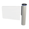Torniquete Tipo Ala o Bandera Fabricado en Acero Inoxidable 304 con Hoja de Cristal Templado /  Acceso Bidireccional con Corona LED 