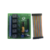 Tablilla interfaz de 5 relevadores con arnés 20x2 pines para Raspberry Pi