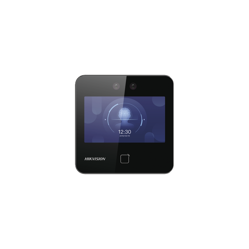 Terminal Min Moe WiFi / Touch de Reconocimiento Facial Ultra Rápido para ASISTENCIA y Control de ACCESO / 1500 Rostros y 3,000 tarjetas /  Lee códigos QR / Videoportero / Detección de Cubrebocas / SIP Estandar / HIK-IA