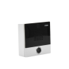 Mini Intercomunicador para hotelería y hospitales, con diseño elegante, PoE, 1 botón, 1 relevador integrado de salida y entrada.