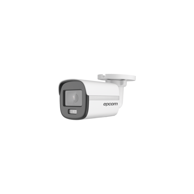 [ColorVu] Bala TURBOHD 3K (5 Megapixel) / Lente 2.8 mm / Micrófono Integrado / Imagen a Color 24/7  / Luz Blanca 20 mts / Exterior IP67 / dWDR / 4 Tecnologías / Metal