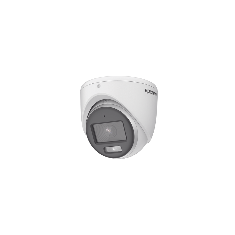[ColorVu] Turret TURBOHD 3K (5 Megapixel) / Lente 2.8 mm / Micrófono Integrado / Imagen a Color 24/7 / 20 mts Luz Blanca / Exterior IP67 / dWDR / 4 Tecnologías