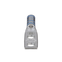 Zapata de compresión LCD6-14A-L para cal. 6 Awg, Doble barreno para tornillo prisionero de 1/4, Espaciado de orificio 16mm, 1 Pz
