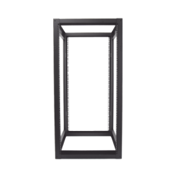 Rack Estándar 19" de 4 Postes, Acero, 24 Unidades, Profundidad Ajustable.