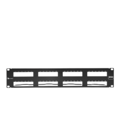 PATCH PANEL MAX VACIO ID VERTICAL UTP 48 PTOS PLANO 2U NEGRO