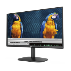 Monitor LED de 23.8" VESA, Resolución 1920 x 1080 Pixeles, Entradas de Video VGA/HDMI. Panel VA LCD Backlight LED. Ultra Delgado