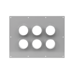 Placa Pasamuro Con Capacidad de 6 Botas de 4"