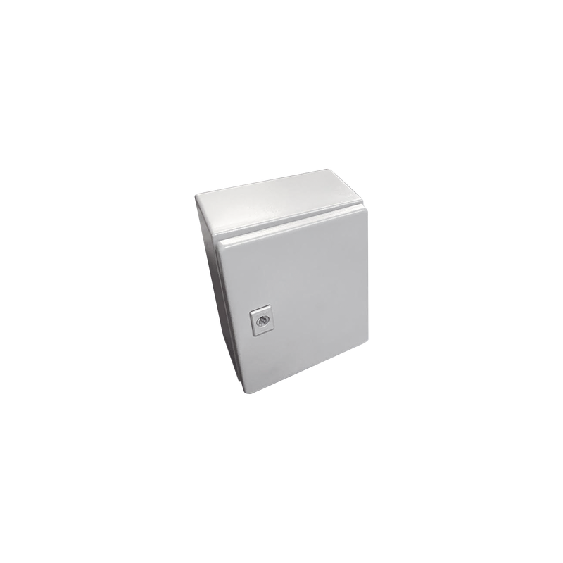 Gabinete de Acero, Nema 4 -IP 66 de 30 x 40 x 20 cm con Platina y certificado UL.
