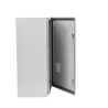 Gabinete de Acero, Nema 4 -IP 66 de 40 x 60 x 25 cm con Platina y certificado UL.