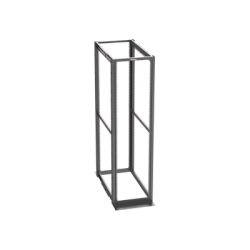 Rack de Cuatro Postes Estándar de 19", Rieles Con Orificio Para Tuerca Enjaulada, Profundidad Máxima de 41.5 in, 45 Unidades de Rack, Color Negro