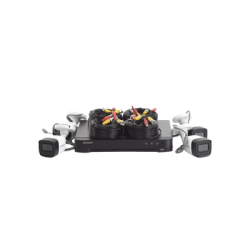 (MICRÓFONO INTEGRADO) KIT TURBOHD 5 Megapixel / DVR 4 Canales / 4 Cámaras Bala con Micrófono Integrado (exterior 2.8 mm) / Fuente de Poder / Accesorios de Instalación