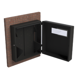 Gabinete de Pared con Rack Horizontal de 6 UR, con Ventanilla de Inspección, Se envía el Gabinete Armado.