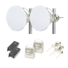 Enlace a la velocidad de la fibra, 70/80 Ghz Banda libre / Sin Interferencia / Capacidad inicial 1 Gbps (Requiere licencia para desbloquear 2 Gbps)