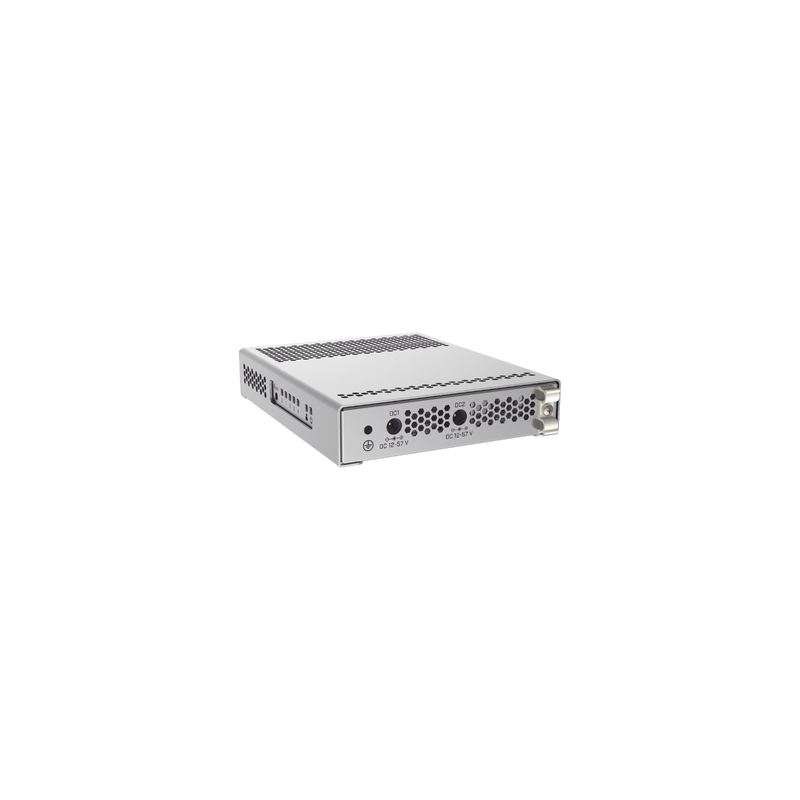 (CRS305-1G-4S+IN) Switch administrable Sistema Operativo Dual, puerto 1G Rj45, 4 puertos 10G SFP+ para Escritorio