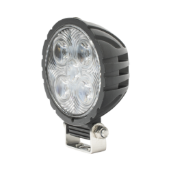Lámpara de trabajo de 5 LED, haz de inundación, redondo, 800 Lumenes, 12-24 Vcc