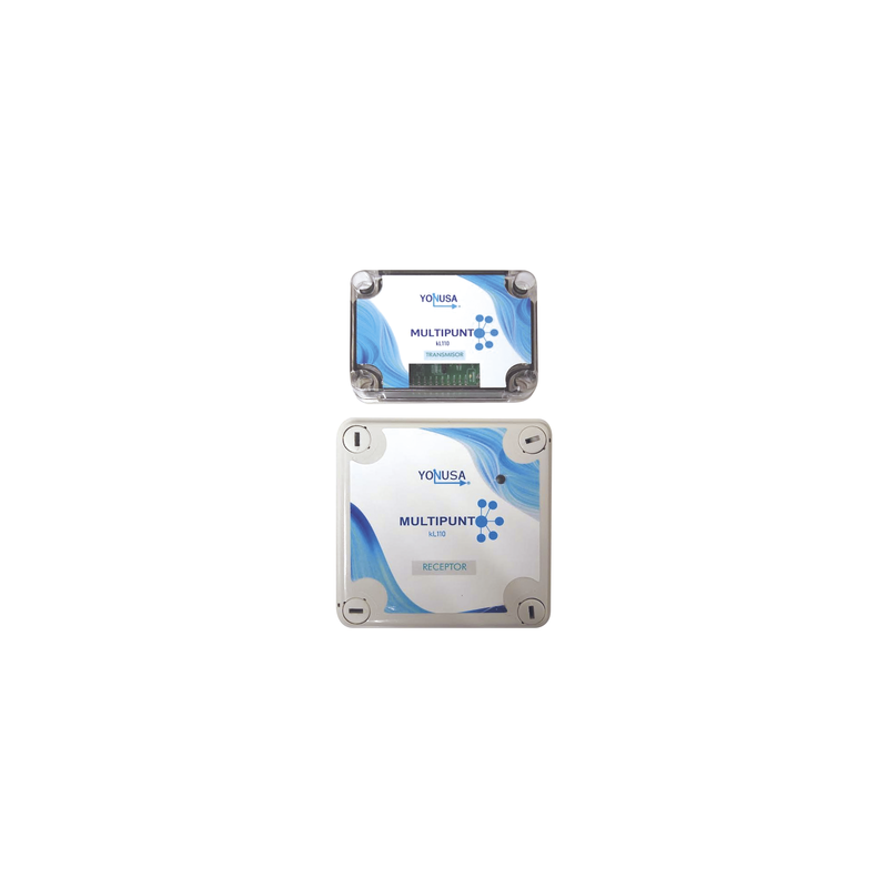 KIT Transmisor / Receptor Inalámbrico para KLT110 / 1 KM Linea de Vista / Multi-Punto Soporta 10 Equipos