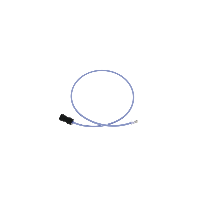 Cable de Conexión en Campo Jack a Plug RJ45, Categoría 6A, CMP (Plenum), 1 Metro, Color Azul