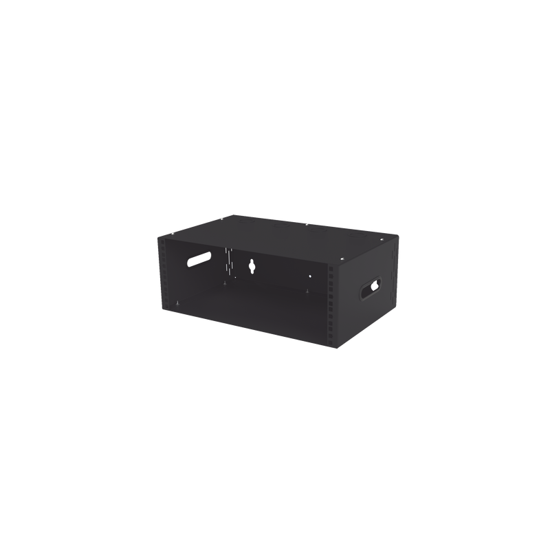 Gabinete para Montaje en Pared liviano, 4 Unidades de rack, Profundidad máxima de trabajo 250 mm, Se envía el Gabinete Armado.