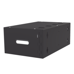 Gabinete para Montaje en Pared liviano, 4 Unidades de rack, Profundidad máxima de trabajo 250 mm, Se envía el Gabinete Armado.