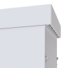 Gabinete PROFUNDO hasta 705 mm  de profundidad, de Exterior de 9UR con Ventiladores y Termostato, Se envía el Gabinete Armado, (Montaje a poste o torre se vende por separado).