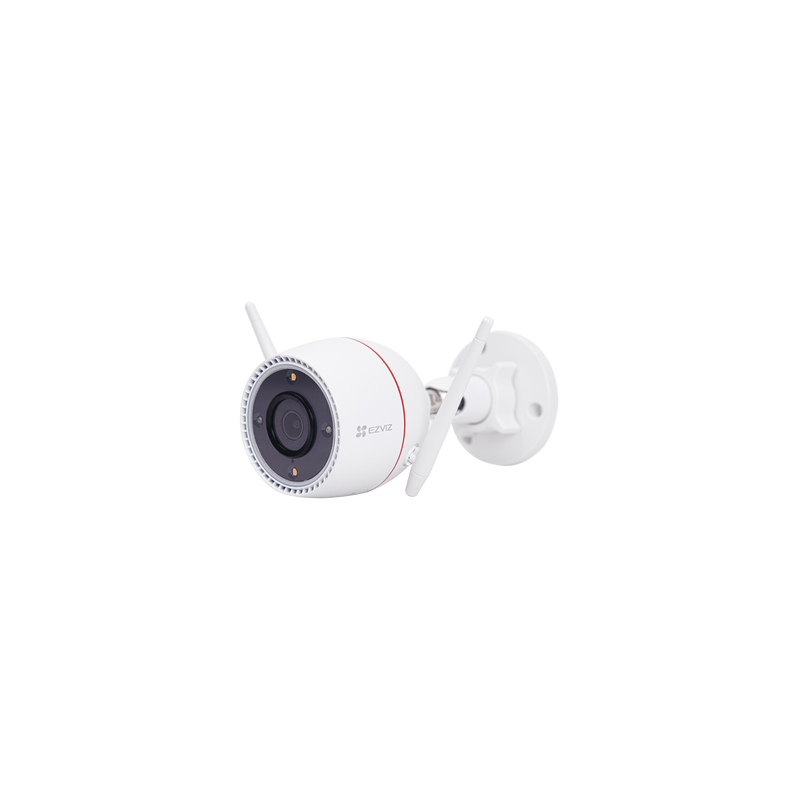 Bala IP 3 Megapíxel / Wi-Fi  / Audio de Dos Vías / Visión Nocturna en Color / Sirena / Estrobo / Detección de movimiento / Notificación Push / Ranura Para Memoria / Uso en Exterior 