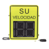 Radar Medidor de Velocidad de 3 Dígitos / Doble salida de Relevador / Tarjeta Micro SD / Puerto de red TCP IP / Detección de Exceso de Velocidad / Integración  con Cámara.
