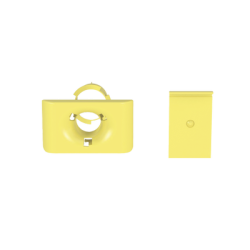Accesorio de Salida a Tubo De 1.5 in (38 mm), Para Canaletas FiberRunner 4X4, 6X4, o 12X4, Color Amarillo