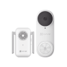 Timbre con Cámara Wi-Fi (Doorbell) de Batería Recargable  / Libre de Cables / Uso Exterior Con Protección (IP65) / Cámara 3 Megapíxel / Llamada a la App / Incluye Timbre Para Interior Con Timbres Seleccionables / Ranura 