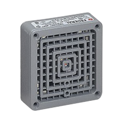 Bocina Vibratone® 350 con placa de ajuste, listado UL y cUL, 120 Vca, color gris