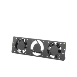 Kit de 2 Ventiladores 110 Vca (12 x 12 cm) con Clavija para Gabinete de Piso