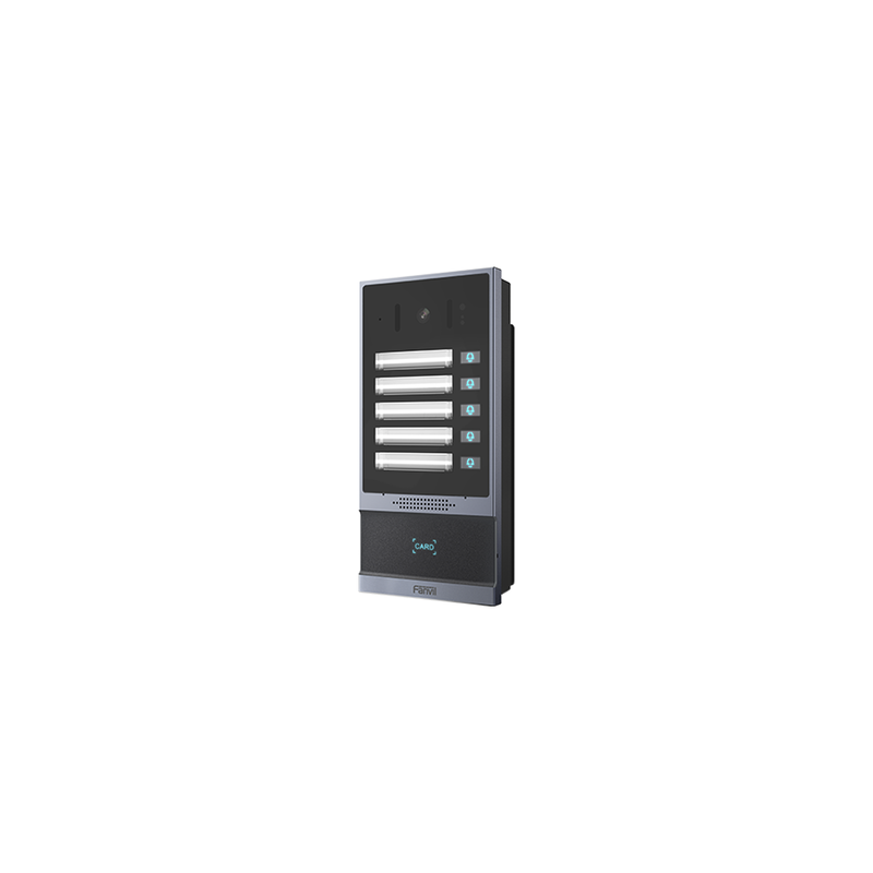 Videoportero SIP i63, 2 relevadores con 5 botones de marcación rápida, anti-vandálico, IP66 y IK07, PoE