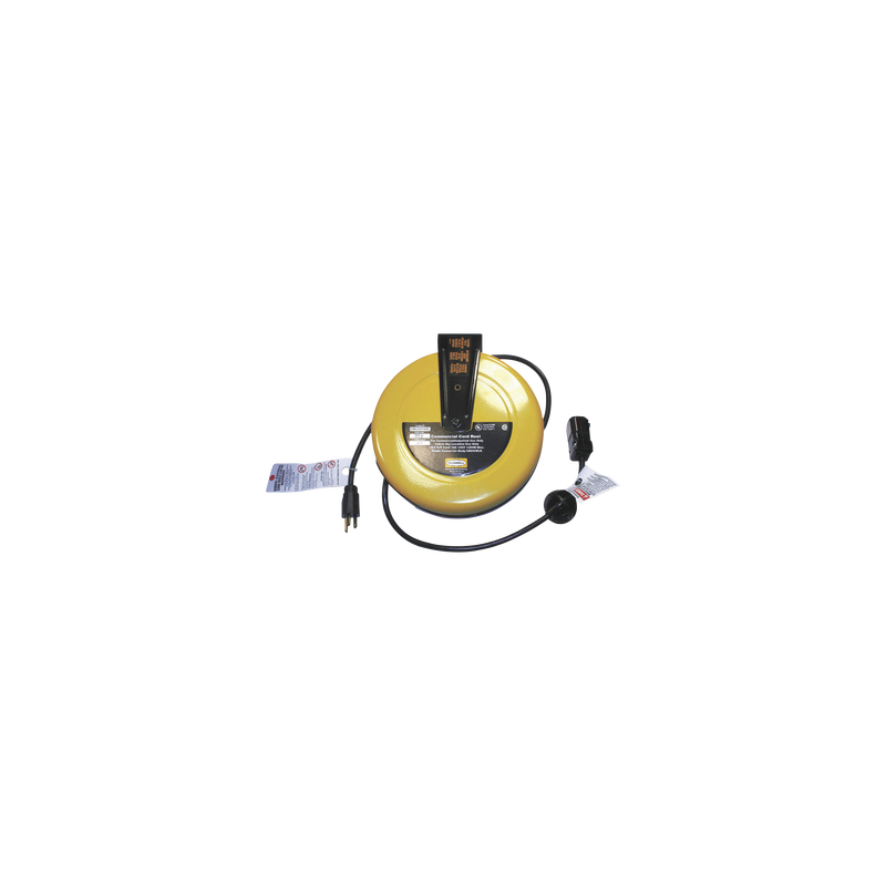 Carrete de Cable comercial (16/3 rudo), para 125 V CA, 10 A, 7.6 m de longitud con conector HBL5969VBLK.