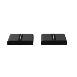 Kit extensor KVM (HDMI y USB 2.0) hasta 100 metros / Resolución 4K @ 30 Hz / Cat 6/6A/7 / CERO LATENCIA / Salida Loop / Soporta Switch Gigabit para control KVM múltiple / Soporta hasta 253 