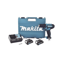 Taladro inalámbrico Percutor de 12 V, 3/8 de 0-450 0-1700 RPM, incluye 2 batería LI-ION de 1.5 AH, Cargador y Maletín 