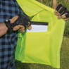 Chaleco de seguridad reflectante de alta visibilidad, mediano/grande. Con múltiples bolsillos de diferente capacidad