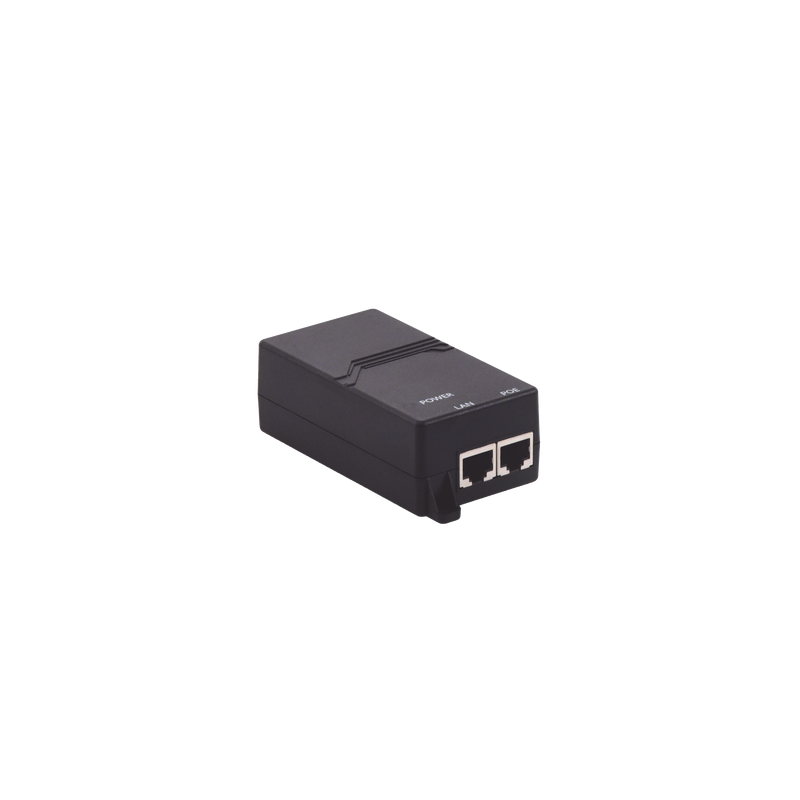 Inyector PoE Pasivo 48vcc Gigabit para APs Grandstream hasta 24W GWN7605, GWN7605LR, GWN7615, GWN7630, GWN7630LR, GWN7660, GWN7660LR y GWN7664.