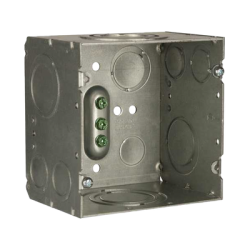 Caja Cuadrada 4- 11/16" x 4 11/16"/ Profundidad de 3-1/4"/ 2 Entradas  1", 1 1/4", 1 1/2", 2", 2 Entradas 1"-1 1/4", 2 Entradas 3/4 "- 1", 4 Entradas 1/2" - 3/4", 2 Entradas 1/2".