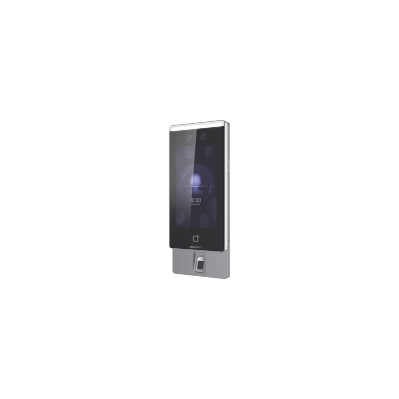 Kit de Biométrico Touch Reconocimiento Facial ULTRA Rápido con función de Videoportero  (ambientes no ruidosos) Incluye LECTOR DE HUELLAS / Lectura de Códigos QR / 6,000 usuarios / Alta tecnología Deep Learning / HIK-IA