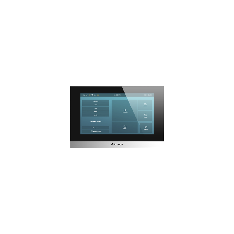 Monitor IP Android / Pantalla Touch Screen LCD 7" / WiFi / PoE / Comuncación SIP / Conexión Remota por App / Administracion Nube Gratis
